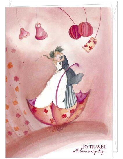 grote trouwkaart A4 - anne-sophie rutsaert - to travel with love every day...