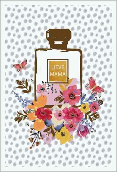 moederdagkaart - lieve mama - parfum