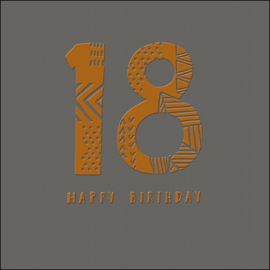 18 jaar - verjaardagskaart woodmansterne - happy birthday
