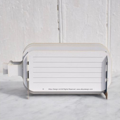 3D pop up wenskaart - message in a bottle - katten met ballonnen en cadeautjes