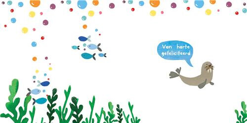 2 jaar - verjaardagskaart - onderzeeboot