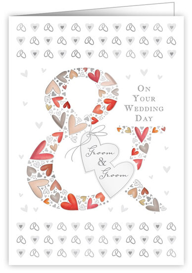 trouwkaart quire - on your wedding day groom and groom - homohuwelijk