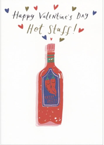 valentijnskaart woodmansterne - happy valentine&#039;s day hot stuff!