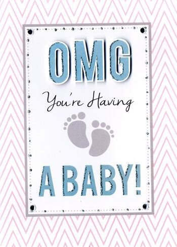 zwangerschapskaart inspired - omg you&#039;re having a baby!