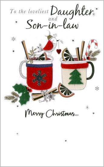 kerstkaart second nature  - to the loveliest daughter and son-in-law, merry christmas...