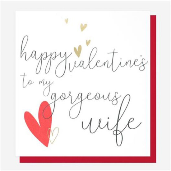 valentijnskaart caroline gardner - happy valentine&#039;s to my gorgeous wife