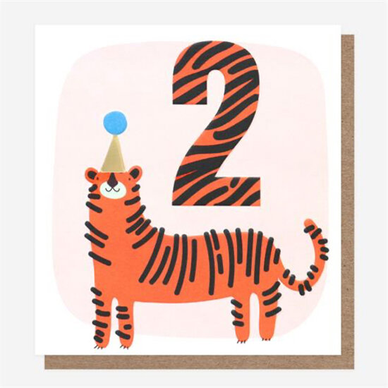 2 jaar - verjaardagskaart caroline gardner - kat