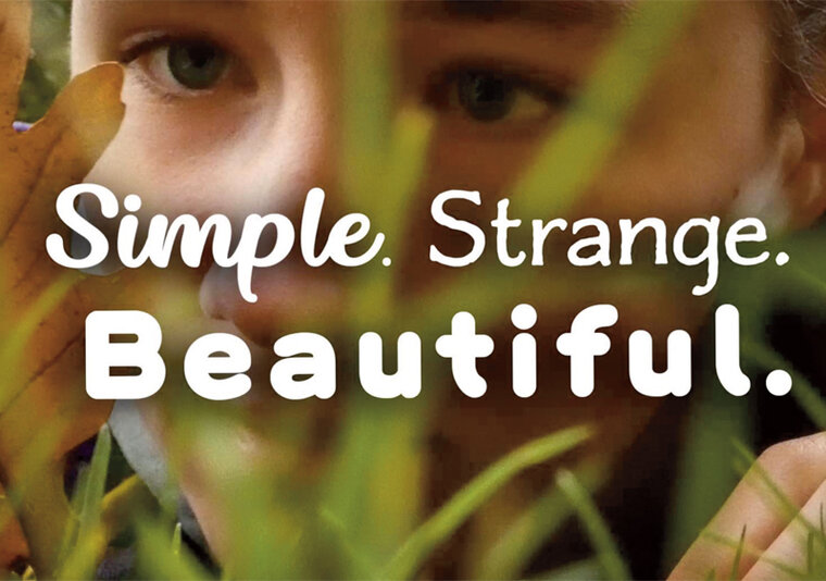 ansichtkaart hophew studio claudia muller -  simple strange beautiful