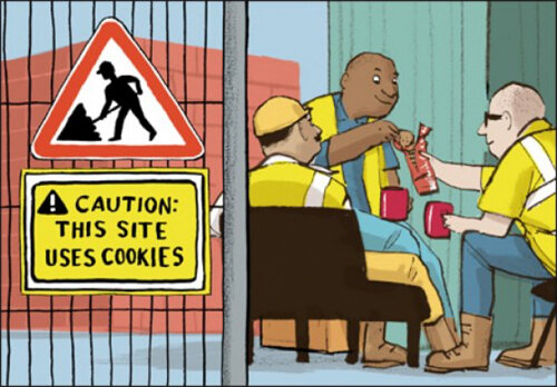 wenskaart woodmansterne - caution: this site uses cookies