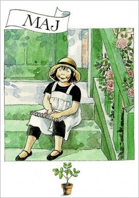 ansichtkaart maanden Lena Anderson - mei