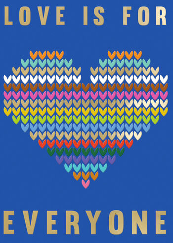 wenskaart say it with pride - love is for everyone