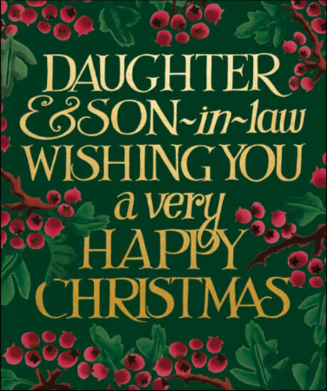 kerstkaart woodmansterne - daughter &amp; son-in-law