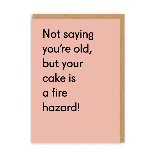 verjaardagskaart ohh deer - not saying you're old