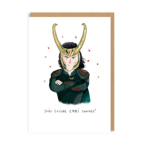 wenskaart ohh deer - you&#039;re getting loki tonight!