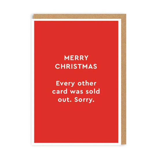 kerstkaart ohh deer - every other card was sold out sorry
