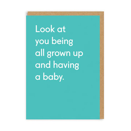 wenskaart ohh deer - having a baby