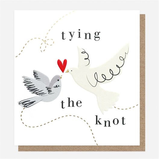 trouwkaart caroline gardner - tying the knot