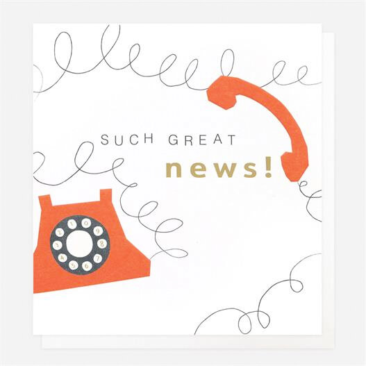 wenskaart caroline gardner - such great news