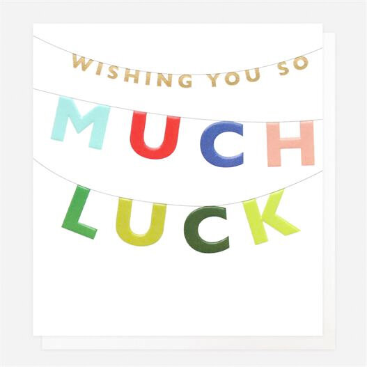 wenskaart caroline gardner - wishing you so much luck