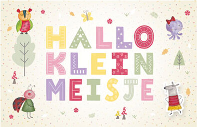 geboortekaartje - hallo klein meisje