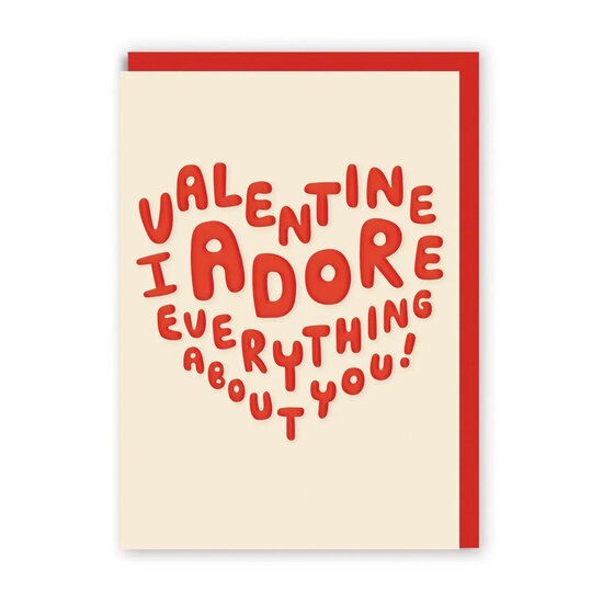 valentijnskaart ohh deer - valentine I adore everything about you