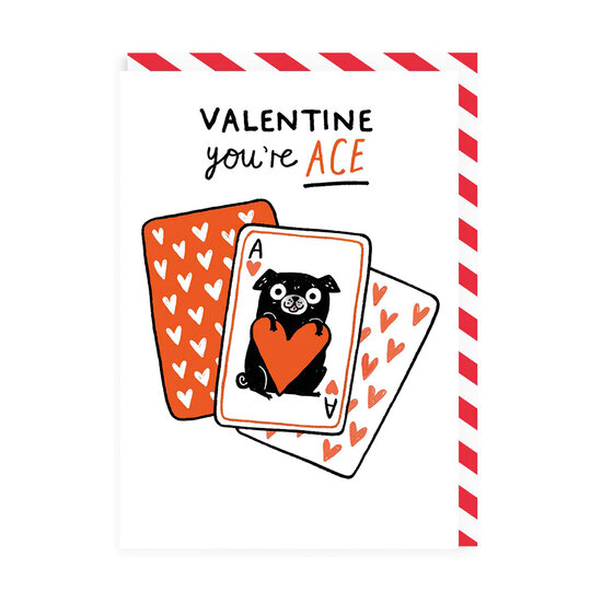 valentijnskaart ohh deer - valentine you&rsquo;re ace