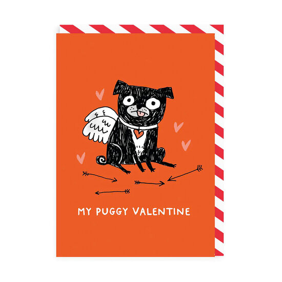 valentijnskaart ohh deer - my puggy valentine