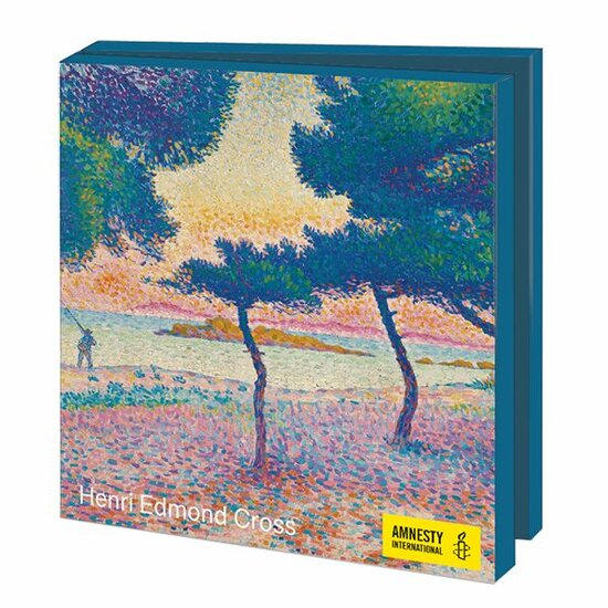 10 wenskaarten voor amnesty international - landschappen - henri edmond cross