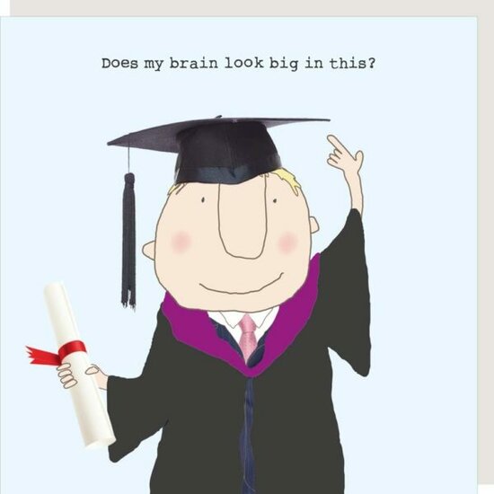 wenskaart geslaagd rosiemadeathing - does my brain look big in this (2)