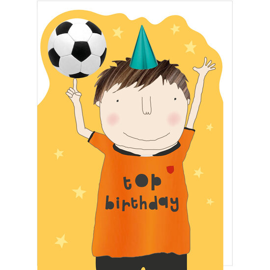 verjaardagskaart cheeky chops - happy birthday - voetbal