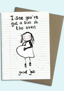 zwangerschapskaart blots - I see you&#039;ve got a bun in the oven
