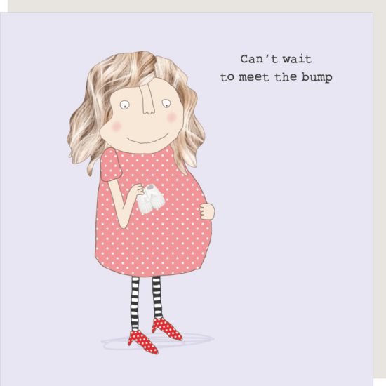 wenskaart rosiemadeathing - can&rsquo;t wait to meet the bump