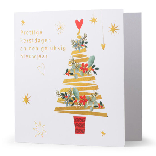 8 kerstkaarten voor amnesty international - prettige kerstdagen en een gelukkig nieuwjaar - kerstboom
