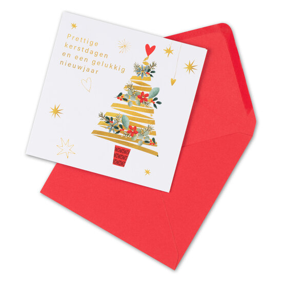 8 kerstkaarten voor amnesty international - prettige kerstdagen en een gelukkig nieuwjaar - kerstboom