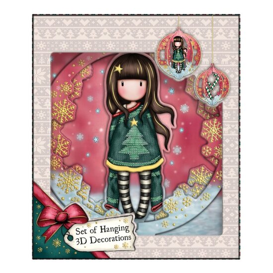 Set met 3 kerstballen van Gorjuss - cosy