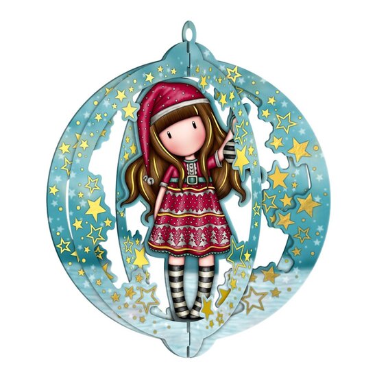 Set met 3 kerstballen van Gorjuss - Tis the season
