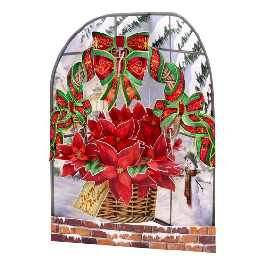 3D kerstkaart - swing cards - kerstster - merry christmas
