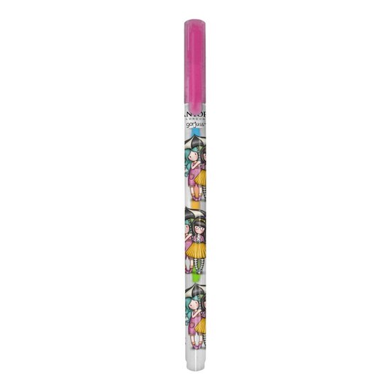 regenboog gel pen Gorjuss Be Kind -  be kind to each other - roze