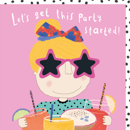 verjaardagskaart rosie made a thing - let&#039;s get this party started