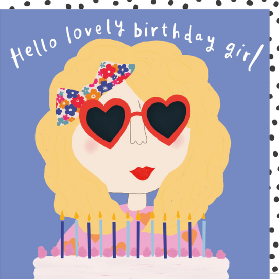 verjaardagskaart rosie made a thing - hello lovely birthday girl