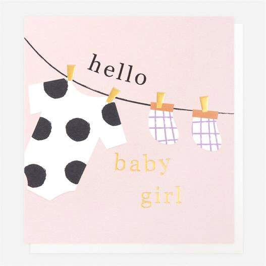 geboortekaartje caroline gardner -  hello baby girl