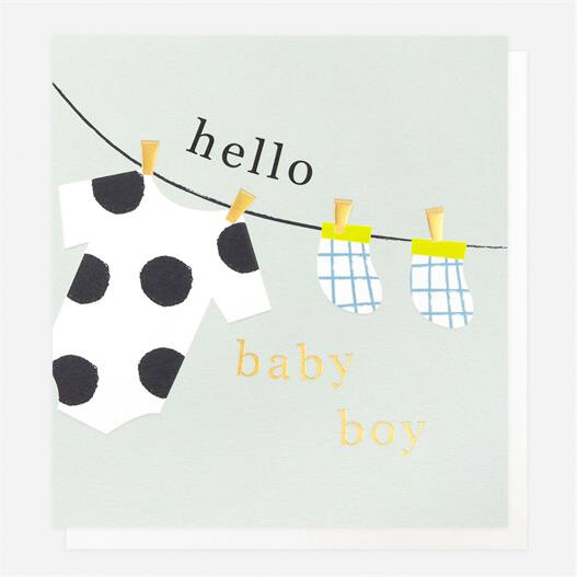 geboortekaartje caroline gardner -  hello baby boy