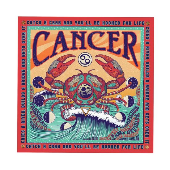 santoro zodiax wenskaart - kreeft Cancer - sterrenbeeld
