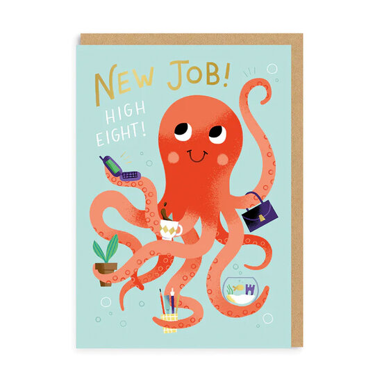 wenskaart ohh deer - new job