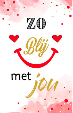 wenskaart - zo blij met jou