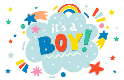 geboortekaartje - it&#039;s a boy