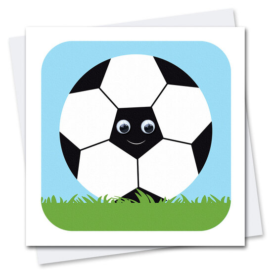 wenskaart stripey cats - sport - fonzo football - voetbal