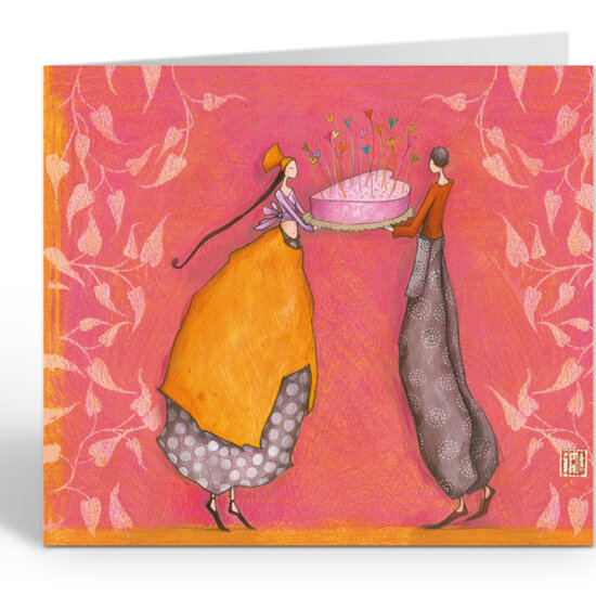 luxe wenskaart ga&euml;lle boissonnard - delen