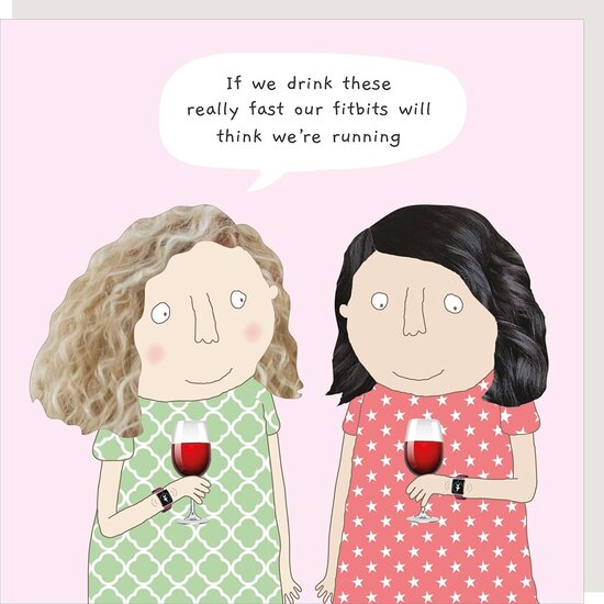 wenskaart rosie made a thing - babble - our fitbits think we&#039;re running