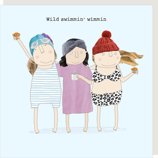 wenskaart rosie made a thing - wild swimmin&#039; wimmin